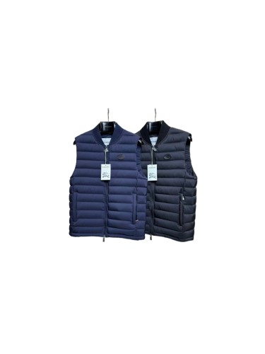 1:1 quality version Badge Zipper Ribbed Baseball Collar Down Vest 2 colors 29495390