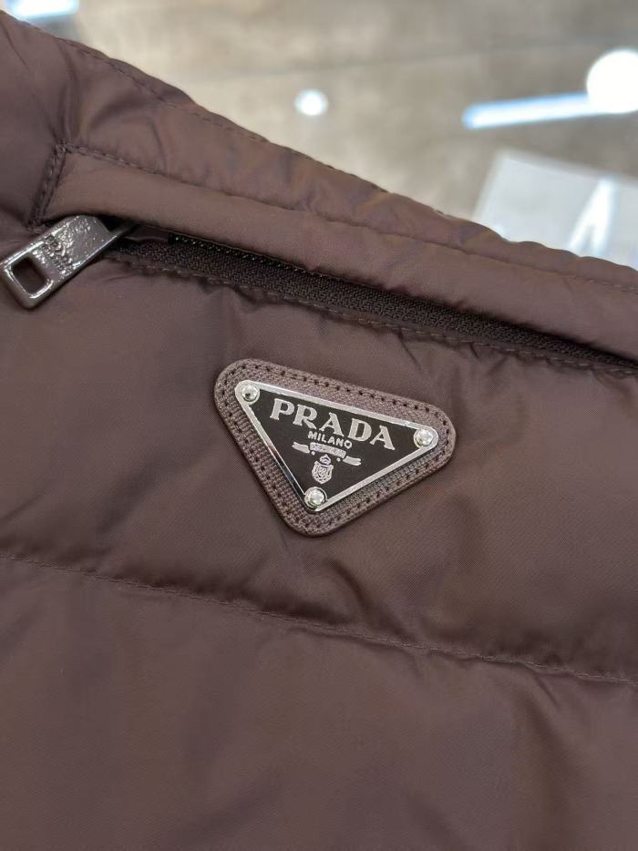 1:1 quality version Stand Collar Triangle Logo Casual Down Vest 3 colors 29495301