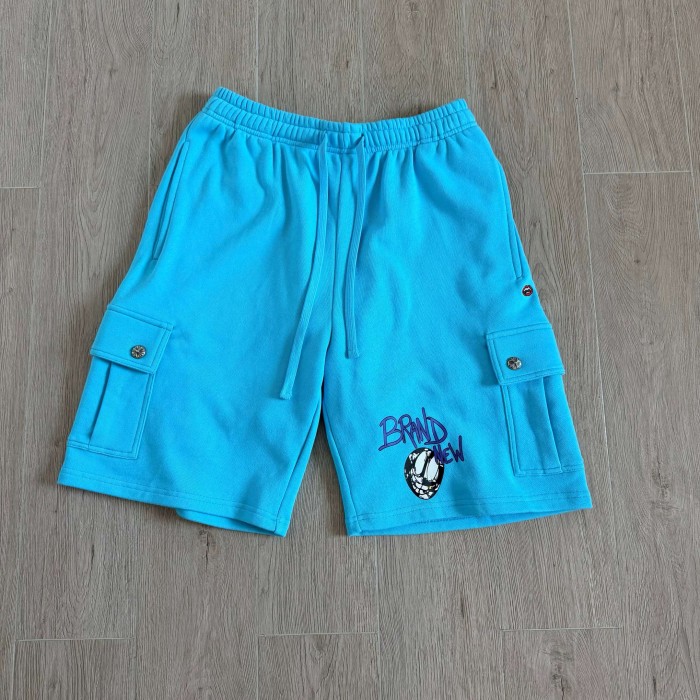1:1 quality version Drawstring Cargo Pocket Spark Graffiti Letter Heart Print Shorts 2 colors 29495179