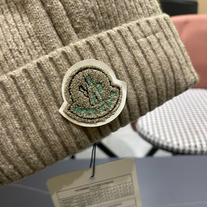 1:1 quality version Badge Patch Ribbed Cuffed Unisex Knit Beanie 4 colors 29498992
