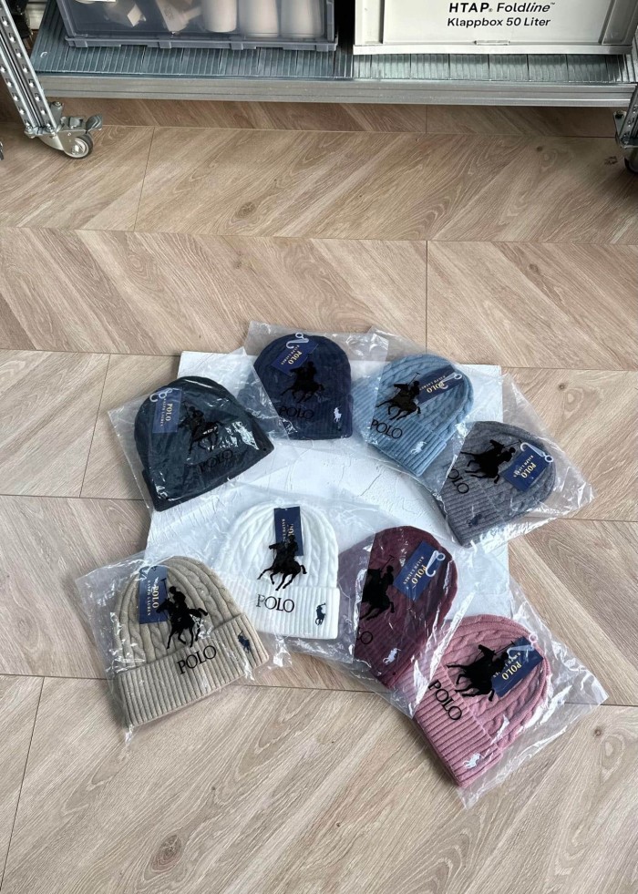 Classic Small Logo Embroidery Cable Knit Beanie 8 colors 29498188