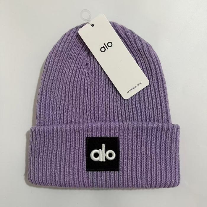 White Embroidered Letter Logo Ribbed Knit Cuffed Beanie 15 colors 29498242