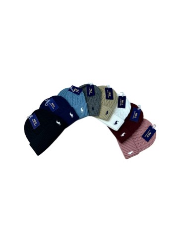 Classic Small Logo Embroidery Cable Knit Beanie 8 colors 29498188
