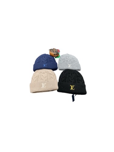 1:1 quality version Embroidered Logo Cable Knit Cuffed Unisex Knit Beanie 4 colors 29498999