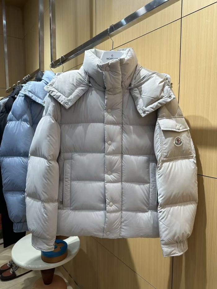 1:1 quality version Hooded Arm Badge Logo Snap Placket Loose For Woman Down Jacket 4 colors 29497994