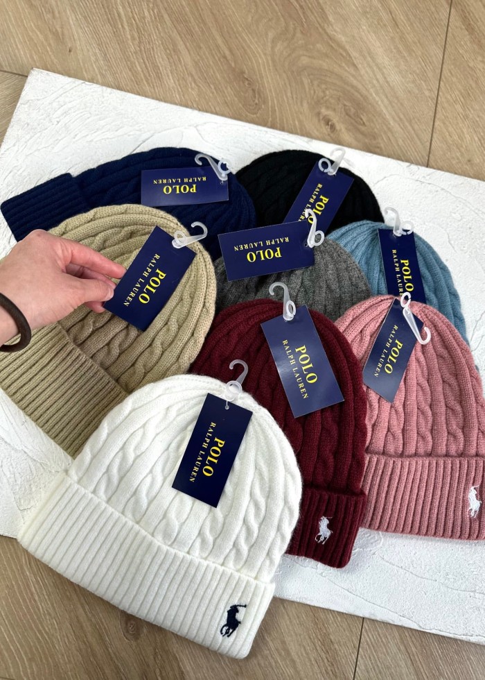 Classic Small Logo Embroidery Cable Knit Beanie 8 colors 29498188