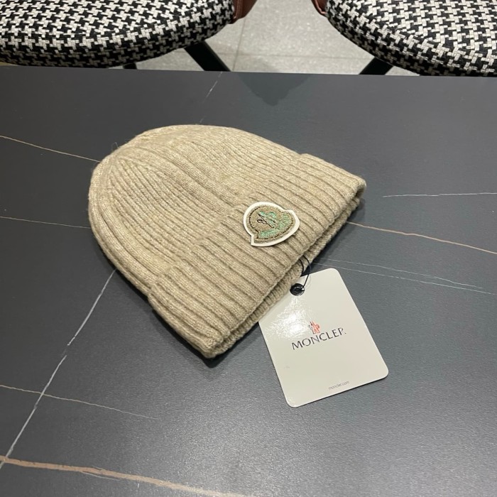 1:1 quality version Badge Patch Ribbed Cuffed Unisex Knit Beanie 4 colors 29498992
