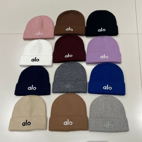 White Embroidered Logo Thick Warm Unisex Knit Beanie 12 colors 29498268