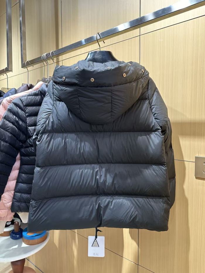 1:1 quality version Detachable Fur Collar Stand Collar Hooded Zip Up Down Jacket 2 colors 29497992