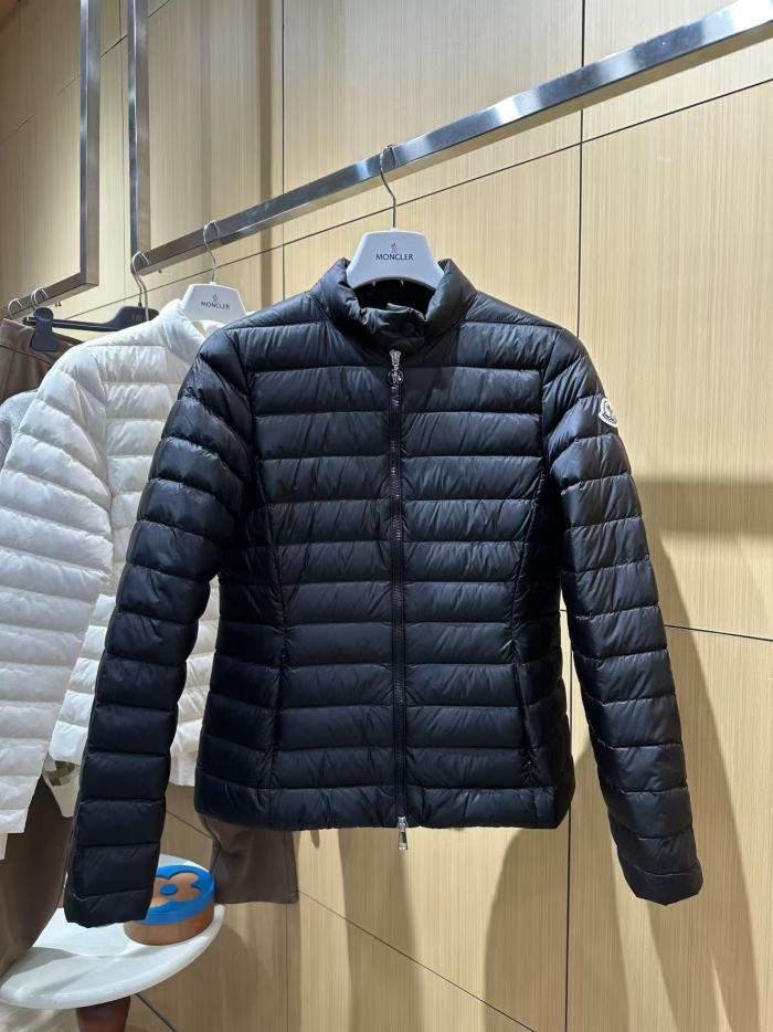 1:1 quality version Stand Collar Badge Logo Zipper Channel Quilted Slim Fit Down Jacket 2 colors 29498026