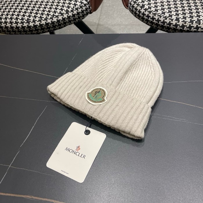1:1 quality version Badge Patch Ribbed Cuffed Unisex Knit Beanie 4 colors 29498992