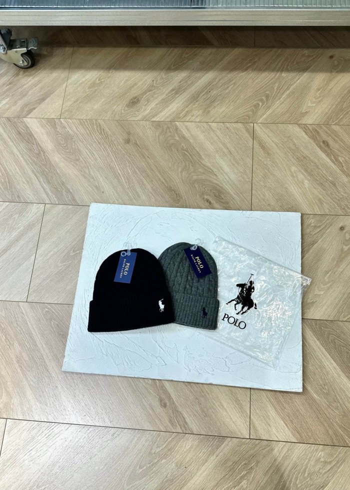 Classic Small Logo Embroidery Cable Knit Beanie 8 colors 29498188