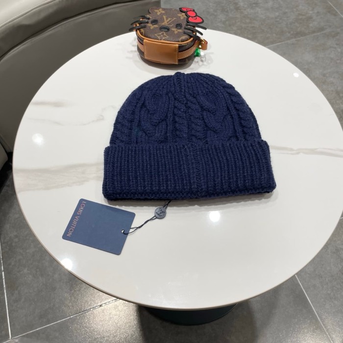 1:1 quality version Embroidered Logo Cable Knit Cuffed Unisex Knit Beanie 4 colors 29498999