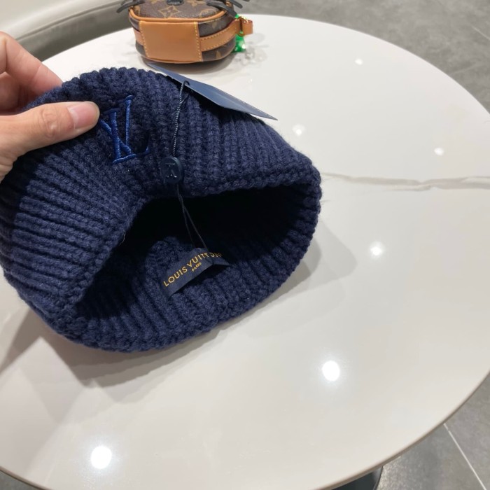 1:1 quality version Embroidered Logo Cable Knit Cuffed Unisex Knit Beanie 4 colors 29498999