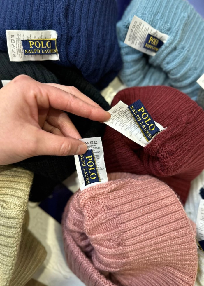 Classic Small Logo Embroidery Cable Knit Beanie 8 colors 29498188
