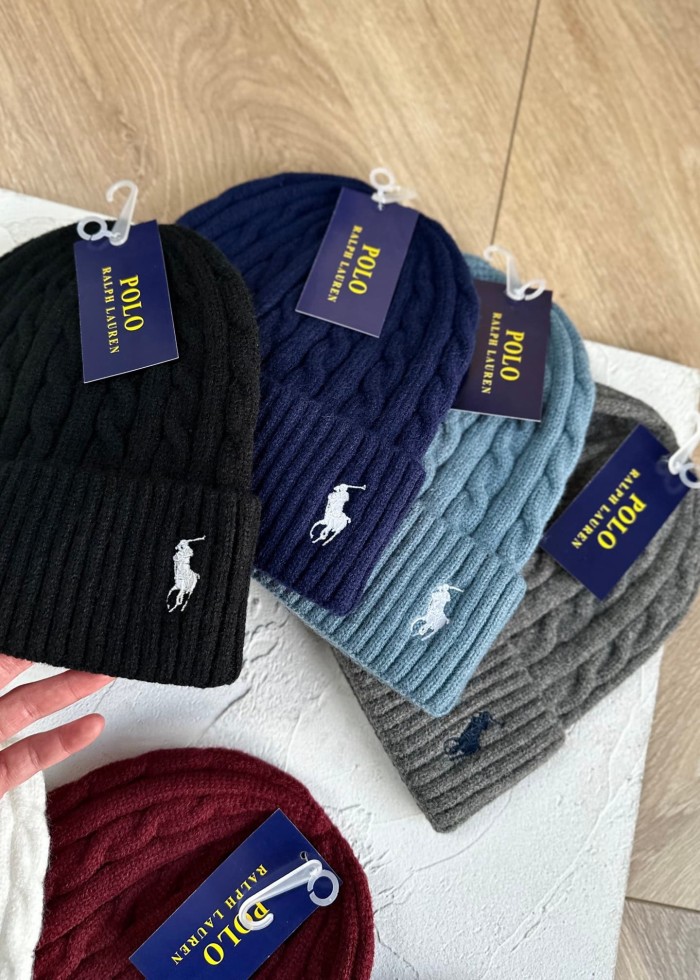 Classic Small Logo Embroidery Cable Knit Beanie 8 colors 29498188