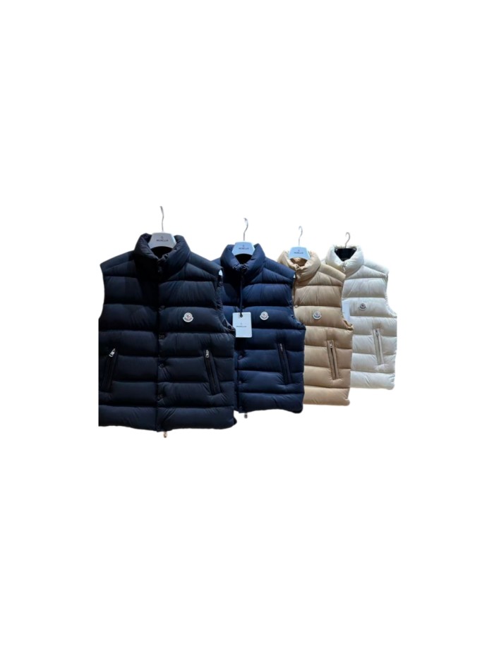 1:1 quality version Stand Collar Badge Logo Pocket Casual Down Vest 5 colors 29498066