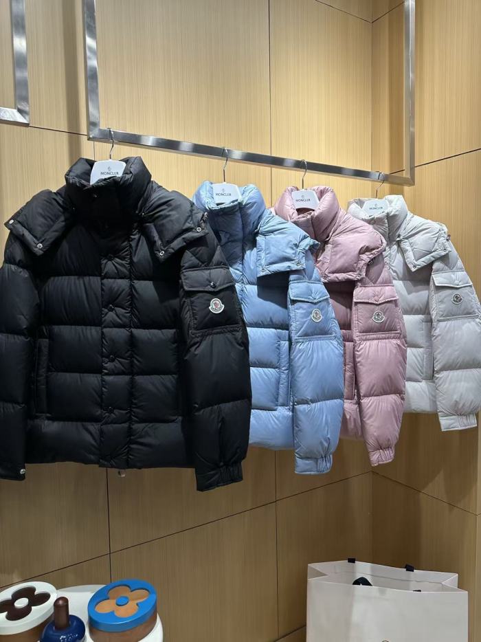 1:1 quality version Hooded Arm Badge Logo Snap Placket Loose For Woman Down Jacket 4 colors 29497994