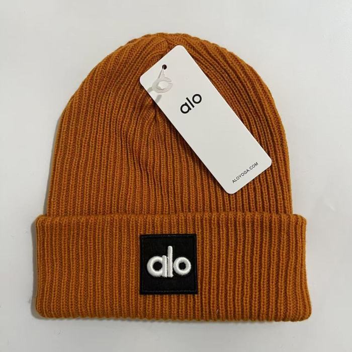 White Embroidered Letter Logo Ribbed Knit Cuffed Beanie 15 colors 29498242