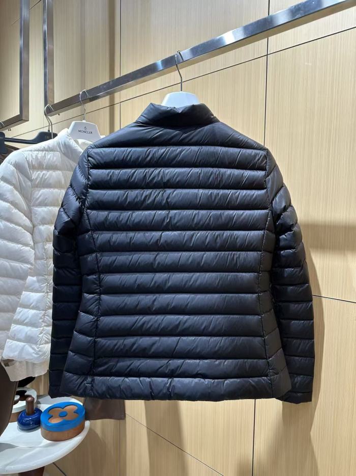 1:1 quality version Stand Collar Badge Logo Zipper Channel Quilted Slim Fit Down Jacket 2 colors 29498026