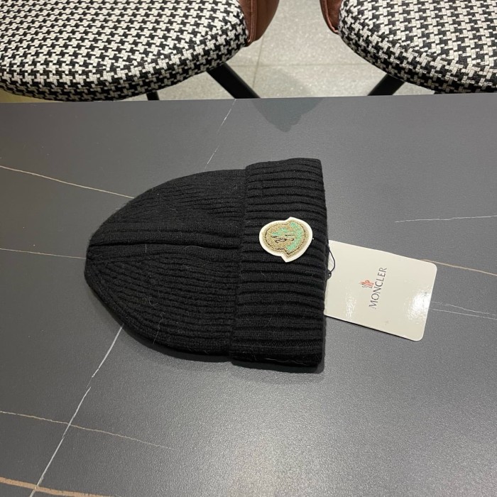 1:1 quality version Badge Patch Ribbed Cuffed Unisex Knit Beanie 4 colors 29498992