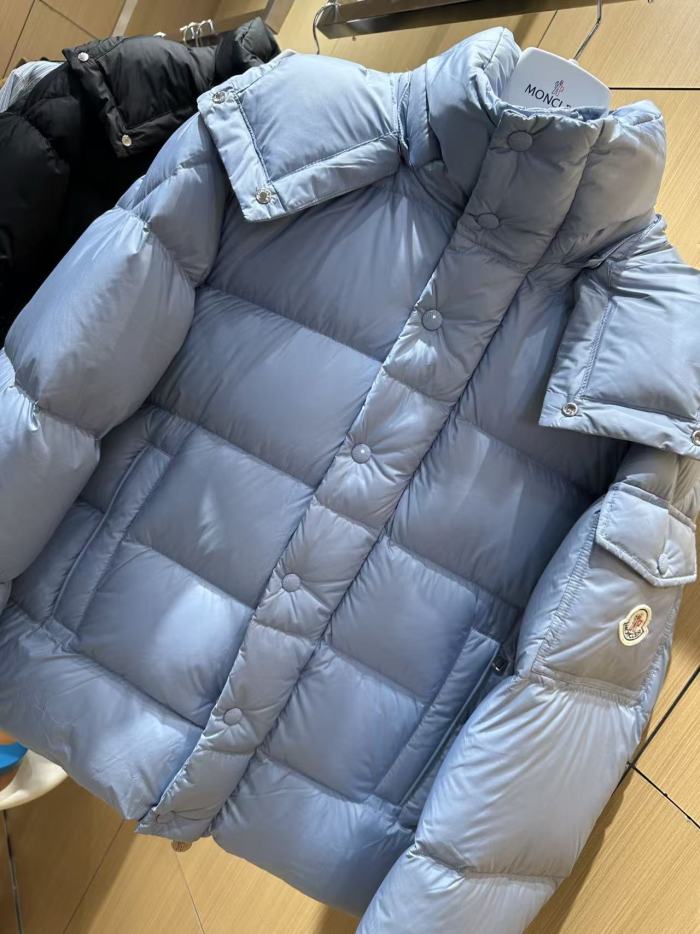 1:1 quality version Hooded Arm Badge Logo Snap Placket Loose For Woman Down Jacket 4 colors 29497994