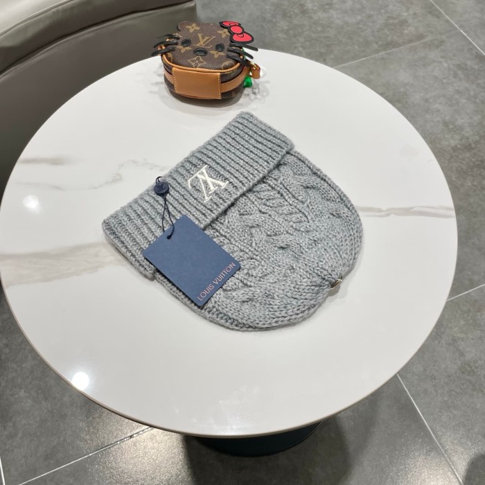 1:1 quality version Embroidered Logo Cable Knit Cuffed Unisex Knit Beanie 4 colors 29498999