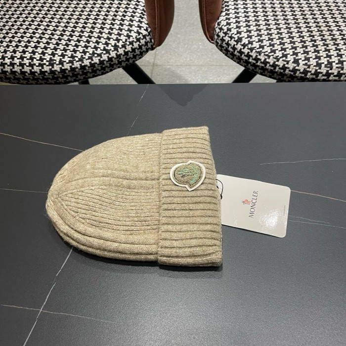 1:1 quality version Badge Patch Ribbed Cuffed Unisex Knit Beanie 4 colors 29498992
