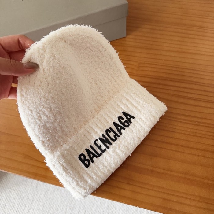 1:1 quality version Letter Print Fuzzy Cuffed Unisex Knit Beanie 3 colors 29499007