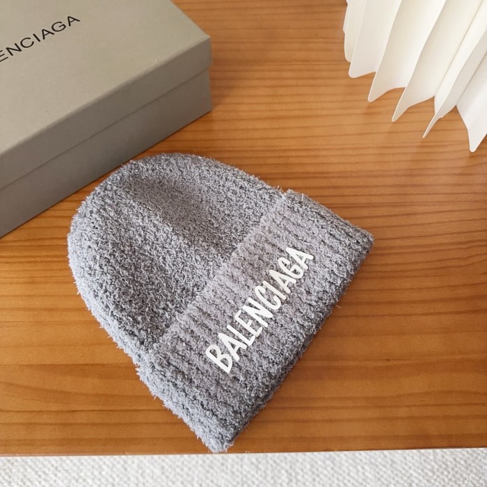 1:1 quality version Letter Print Fuzzy Cuffed Unisex Knit Beanie 3 colors 29499007