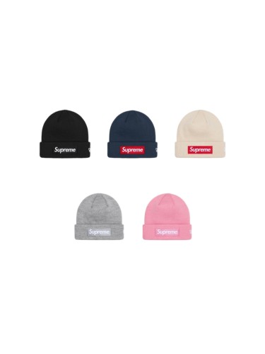 New Era 24FW Box Logo Patch Ribbed Cuffed Unisex Knit Beanie 5 colors 29499085