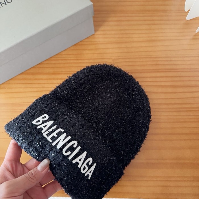 1:1 quality version Letter Print Fuzzy Cuffed Unisex Knit Beanie 3 colors 29499007