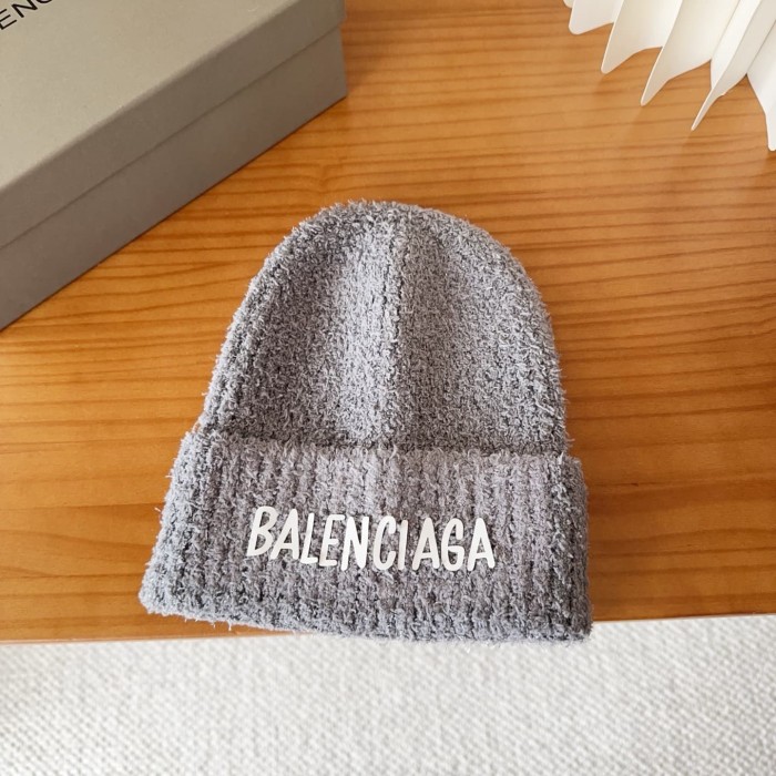 1:1 quality version Letter Print Fuzzy Cuffed Unisex Knit Beanie 3 colors 29499007