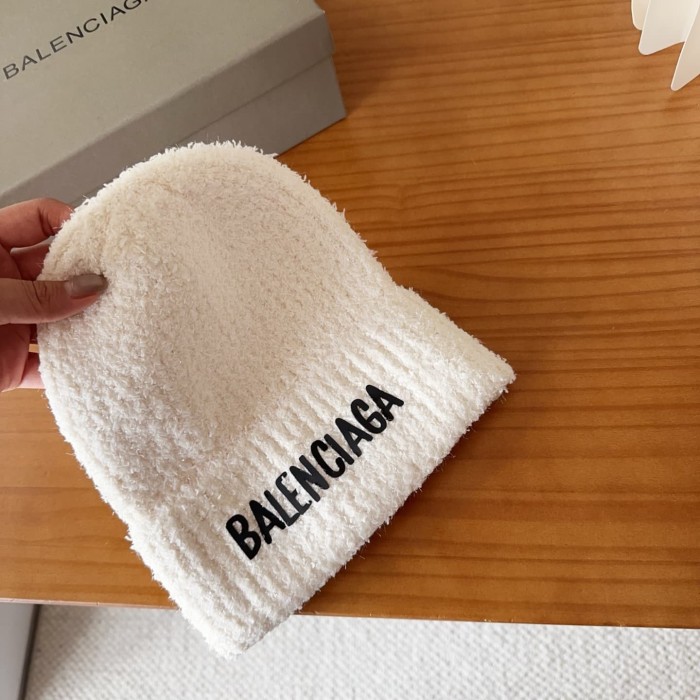 1:1 quality version Letter Print Fuzzy Cuffed Unisex Knit Beanie 3 colors 29499007