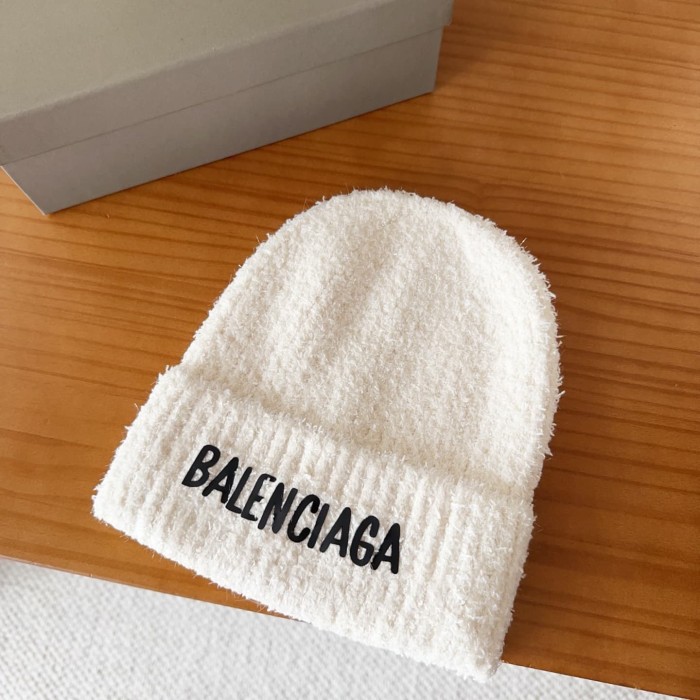 1:1 quality version Letter Print Fuzzy Cuffed Unisex Knit Beanie 3 colors 29499007