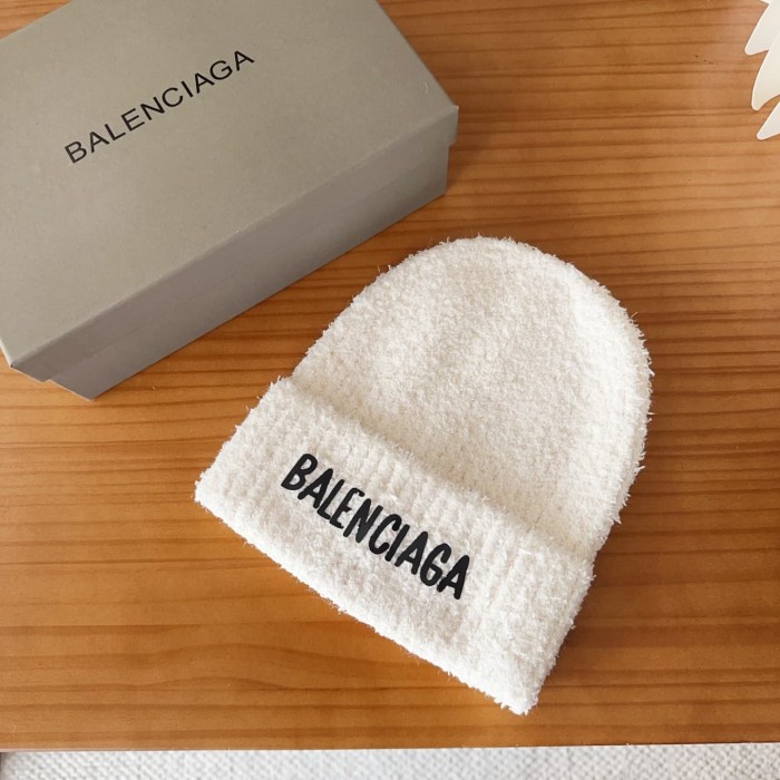 1:1 quality version Letter Print Fuzzy Cuffed Unisex Knit Beanie 3 colors 29499007