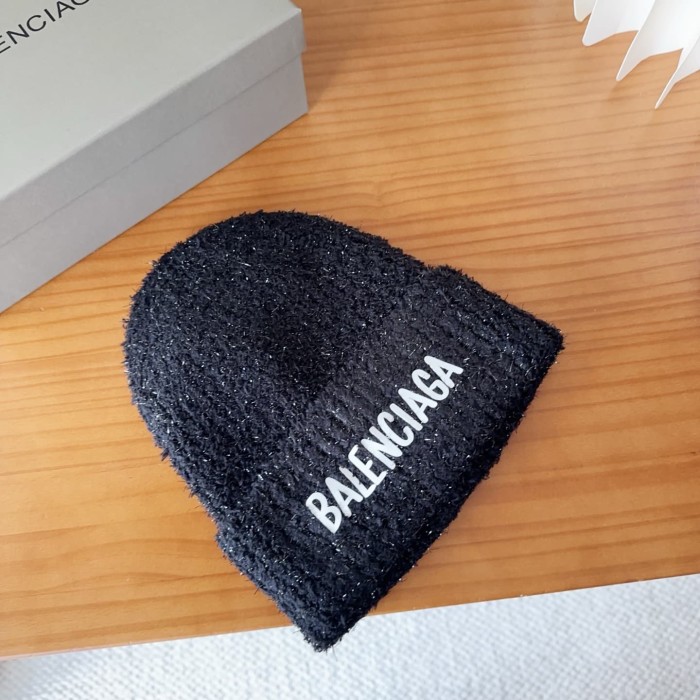 1:1 quality version Letter Print Fuzzy Cuffed Unisex Knit Beanie 3 colors 29499007