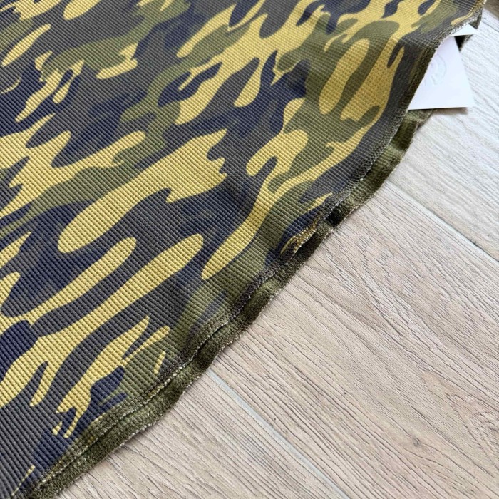 1:1 quality version Camo Waffle Knit Cross Embroidery CH Logo Fitted Long Sleeve Tee for girls 29501856