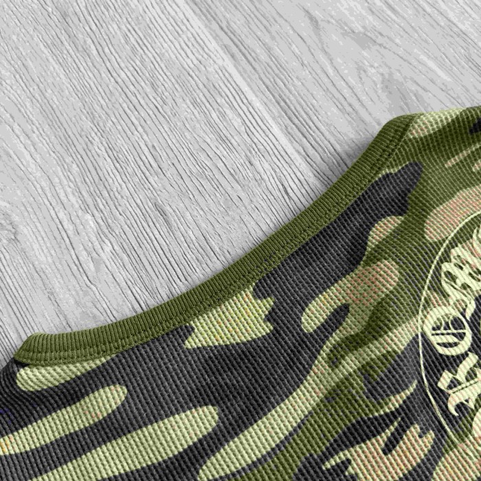 1:1 quality version Camo Waffle Knit Cross Embroidery CH Logo Fitted Long Sleeve Tee for girls 29501856