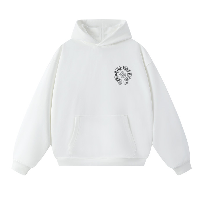 Chest Horseshoe Logo Back Allover Collage Print Oversized Unisex Hoodie 2 colors 29502156