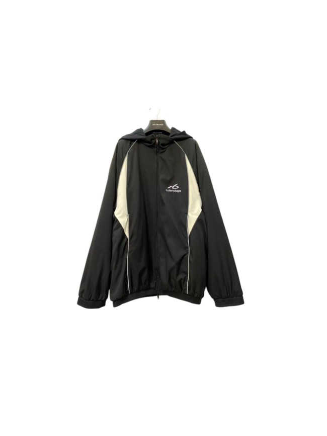1:1 quality version Color Block Reflective Logo Print Reversible Sherpa Fleece Jacket 29503427