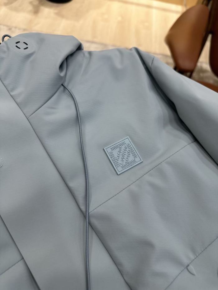 1:1 quality version Embossed Monogram Hooded Drawstring Wind Down Puffer Jacket 2 colors 29504118