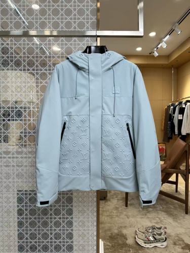 1:1 quality version Embossed Monogram Hooded Drawstring Wind Down Puffer Jacket 2 colors 29504118