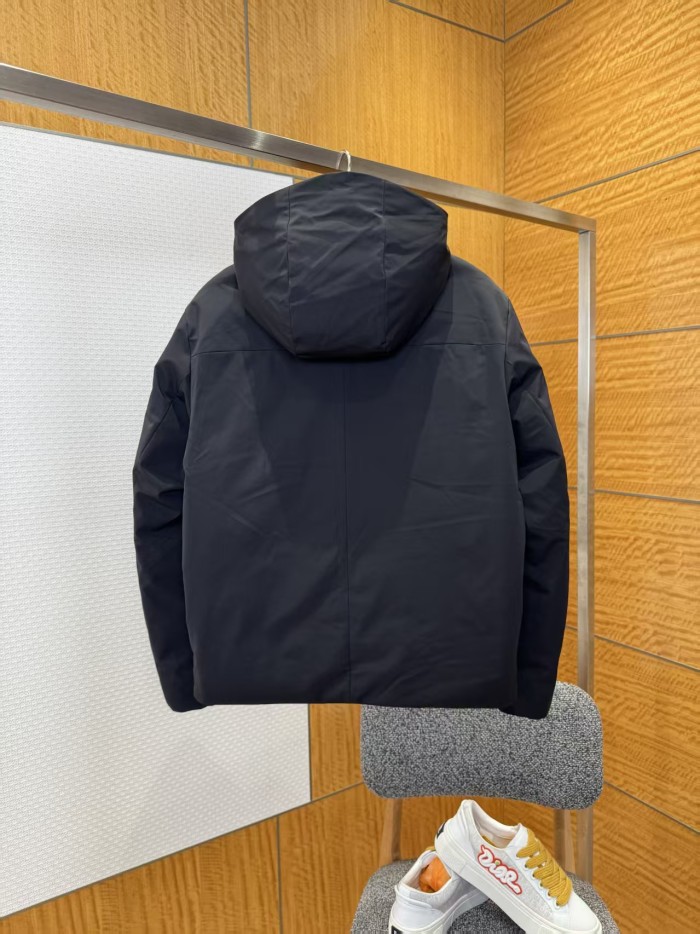 1:1 quality version Embossed Monogram Hooded Drawstring Wind Down Puffer Jacket 2 colors 29504118