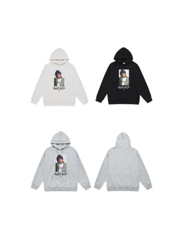 Nas Collab White Nasty Nas Portrait Graffiti Letter Fox Fleece Oversized Hoodie 3 colors 29510992