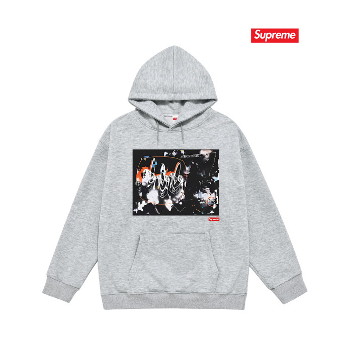 Futura Collab Black Abstract Graffiti Signature Logo Fox Fleece Oversized Hoodie 3 colors 29510976