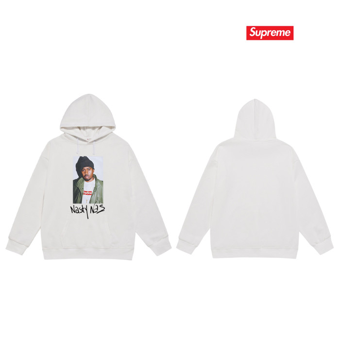 Nas Collab White Nasty Nas Portrait Graffiti Letter Fox Fleece Oversized Hoodie 3 colors 29510992