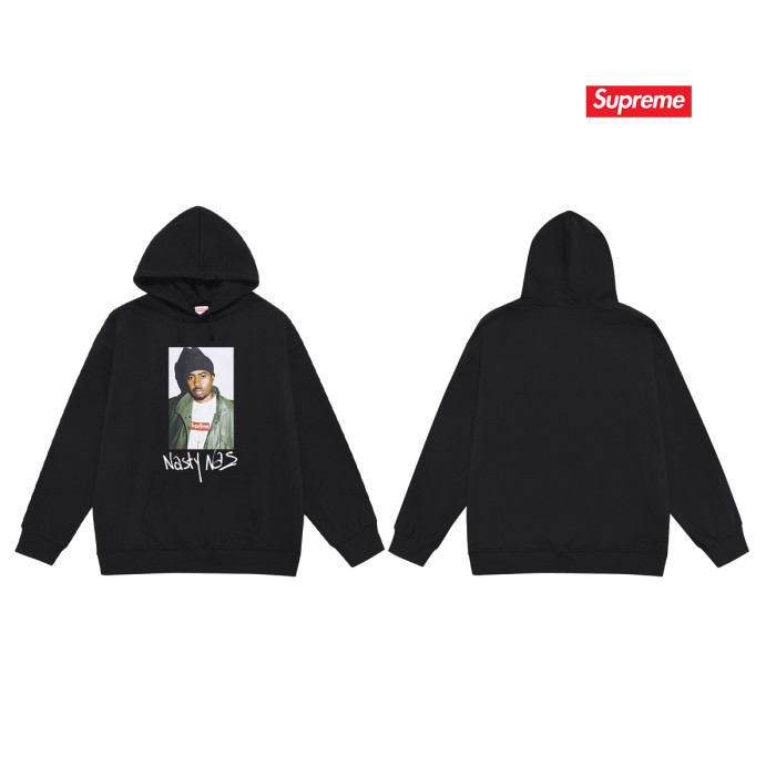 Nas Collab White Nasty Nas Portrait Graffiti Letter Fox Fleece Oversized Hoodie 3 colors 29510992