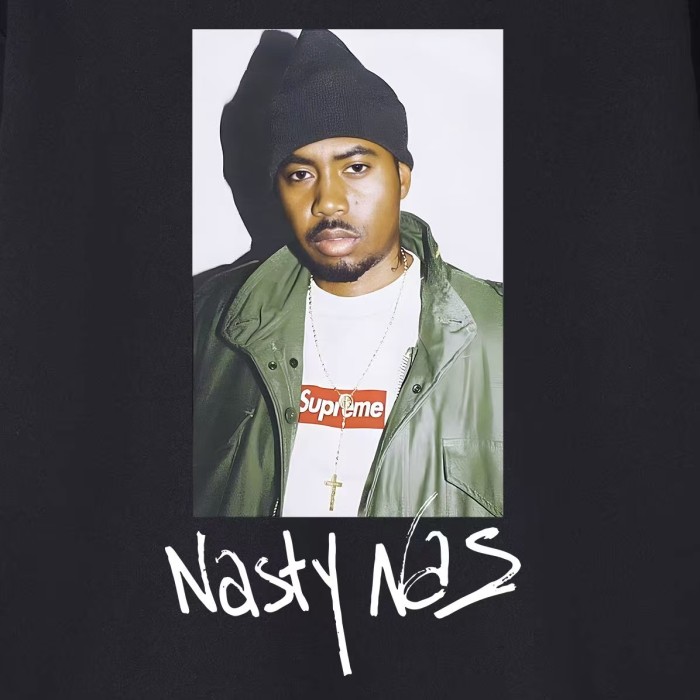 Nas Collab White Nasty Nas Portrait Graffiti Letter Fox Fleece Oversized Hoodie 3 colors 29510992