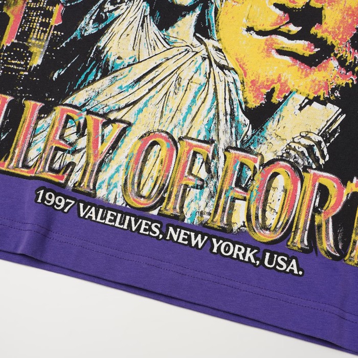 Wash Gothic Letter Liberty NYC Big Face Back Gothic Letter Long Sleeve T-shirt 2 colors 29524933